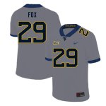 Men's West Virginia Mountaineers NCAA #29 Preston Fox Gray Authentic Nike Stitched College Football Jersey ON15N82IB